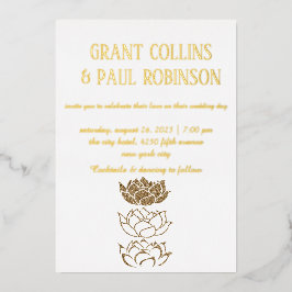 Goldtypografie-Einladung Folieneinladung