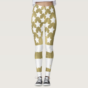 GoldUS Flagge USA-Flagge abstrakt Leggings