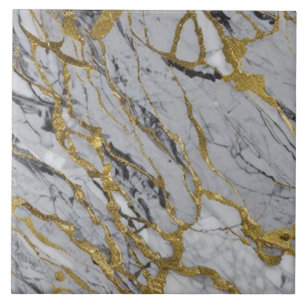Goldvene-Marmormuster Fliese