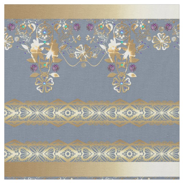 Goldvorsprung Stoff (Nahaufnahme)