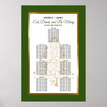 Goldwald Green Winter Hochzeitskarte