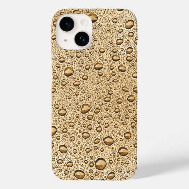 Goldwassertröpfchen Case-Mate iPhone 14 Hülle (Rückseite)