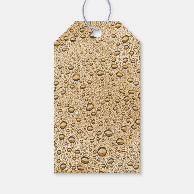Goldwassertröpfchen Geschenkanhänger (Vorderseite)