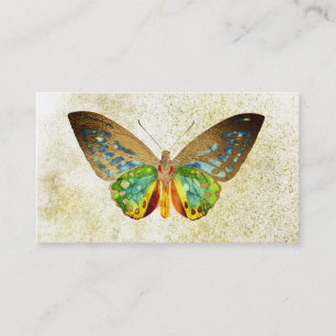 *~* Goldwatercolor-Glitzer vergoldete Visitenkarte