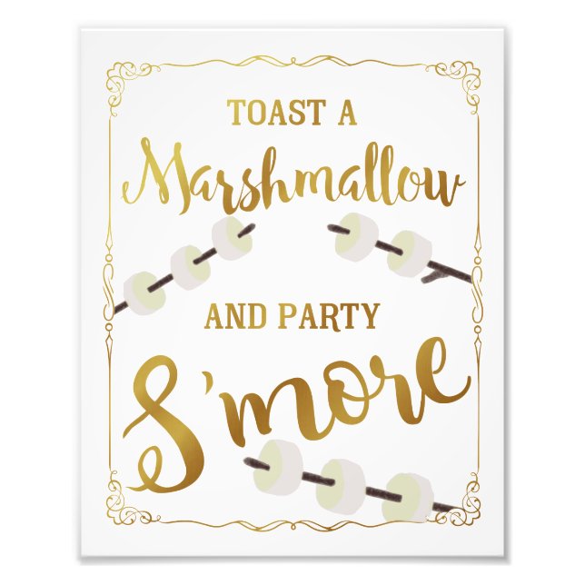 GoldWedding's more sign Party's Fotodruck (Vorne)