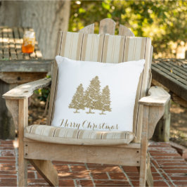 Goldweihnachtsbäume Weihnachtsbaum Kissen
