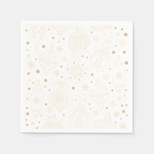 Goldweihnachtsbaumkunst Serviette