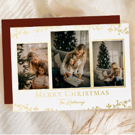 Goldweine 3 Foto Foliday Card Folien Feiertagskarte