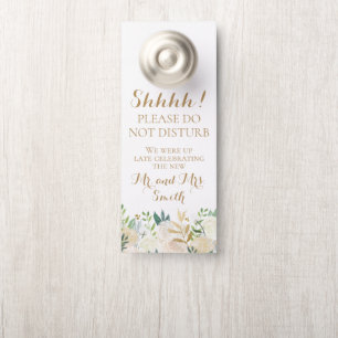 Goldweiße Blume Hochzeitstürme Türanhänger
