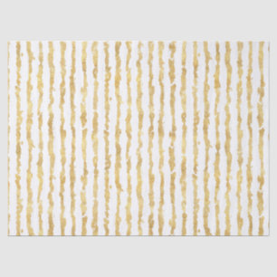Goldweiße Glitz-Streifen Seidenpapier