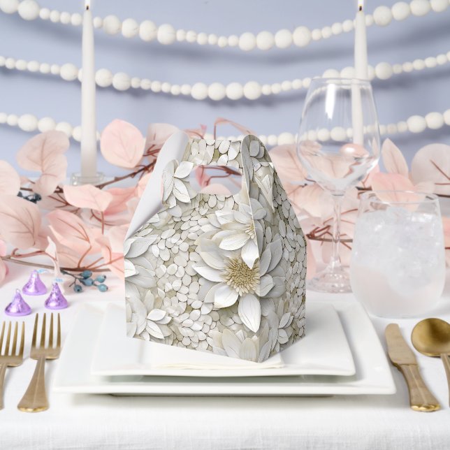 Goldweiße Lotus-Blume Geschenkschachtel (Hochzeit)