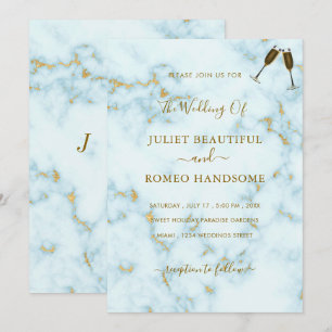 Goldweißer Marmor Hochzeitsempfang Luxus Design