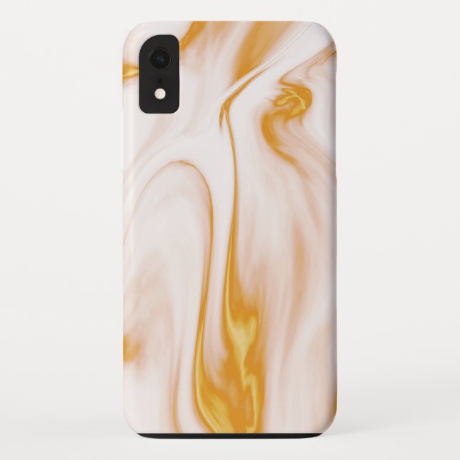 Goldweißer und rosa Marmor Case-Mate iPhone Hülle (Rückseite)