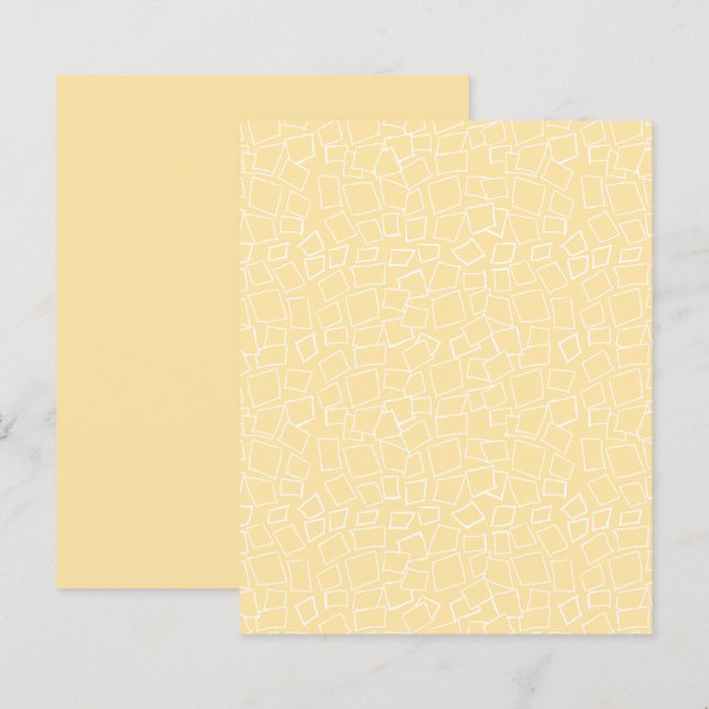 Goldweißes Abstrakt geometrisches Mosaikbuch (Vorne/Hinten)