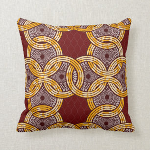 GoldWurfs-Kissen Afrikaner-Ankaras Kitenge Kissen