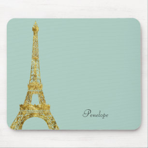 Goldzauber-Eiffelturm Mousepad