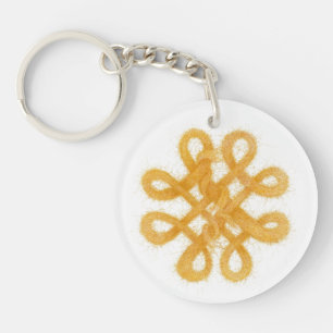 GOLDZELLTISCHER KNOCHEN-Acrylkreis-Schlüsselanhäng Schlüsselanhänger