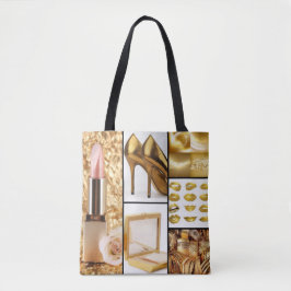 Goldzusatz-bezaubernde Mode-Collage Tasche