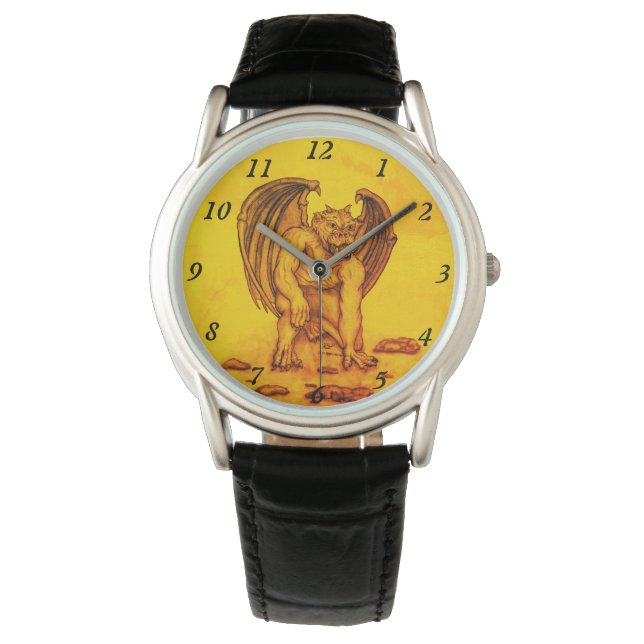 Golem Gargoyle Armbanduhr (Vorderseite)