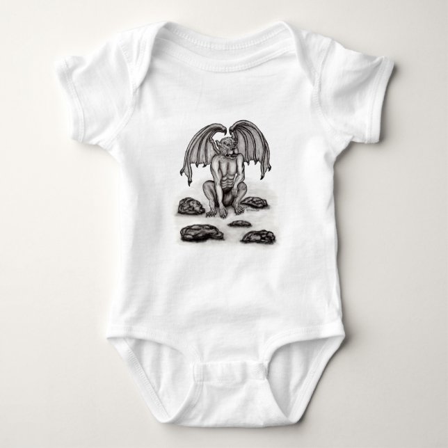 Golem Gargoyle Baby Strampler (Vorderseite)