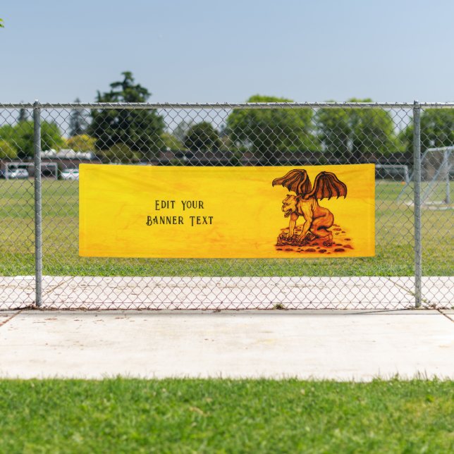 Golem Gargoyle Banner (Insitu)