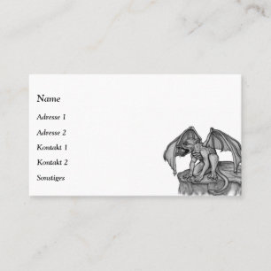 Golem Gargoyle Business Card Visitenkarte