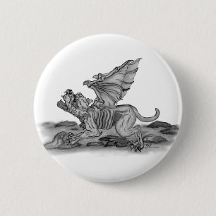 Golem Gargoyle Button