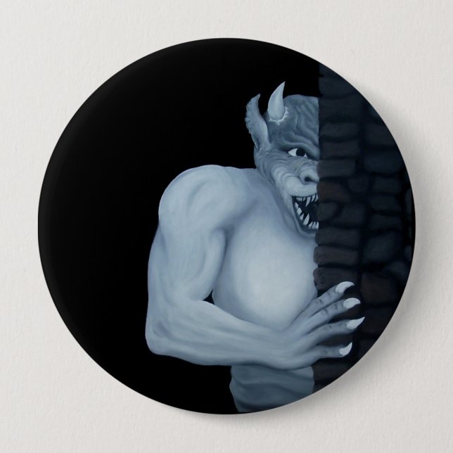 GOLEM - Gargoyle Button (Vorderseite)