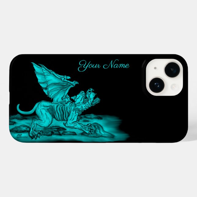 Golem Gargoyle Case-Mate iPhone 14 Hülle (Rückseite (Horizontal))