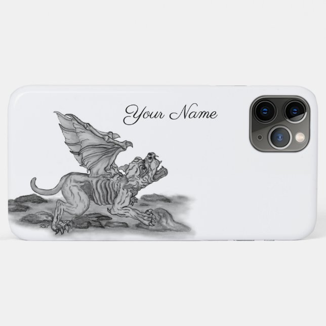 Golem Gargoyle Case-Mate iPhone Hülle (Rückseite (Horizontal))