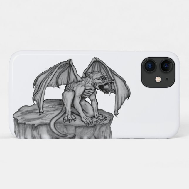 Golem Gargoyle Case-Mate iPhone Hülle (Rückseite (Horizontal))
