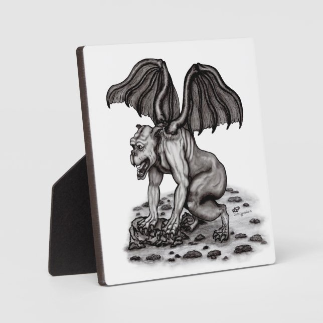 Golem Gargoyle Fotoplatte (Vorderseite)