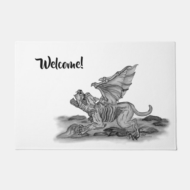 Golem Gargoyle Fußmatte (Vorderseite)