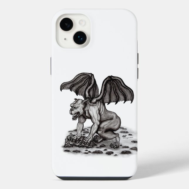 Golem Gargoyle iPhone 14 Plus Hülle (Rückseite)
