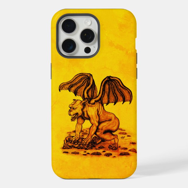 Golem Gargoyle iPhone 15 Pro Max Hülle (Rückseite)