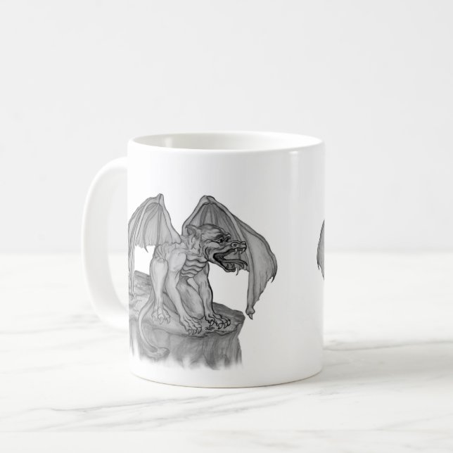 Golem Gargoyle Kaffeetasse (Vorderseite Links)