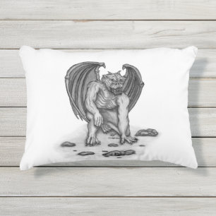 Golem Gargoyle Kissen Für Draußen