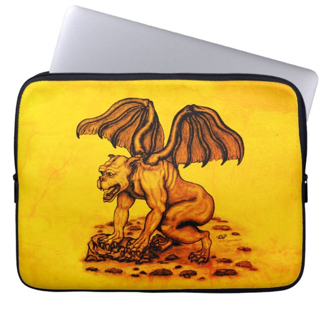 Golem Gargoyle Laptopschutzhülle (Vorderseite)