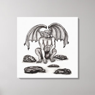 Golem Gargoyle Leinwanddruck