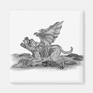 Golem Gargoyle Magnet