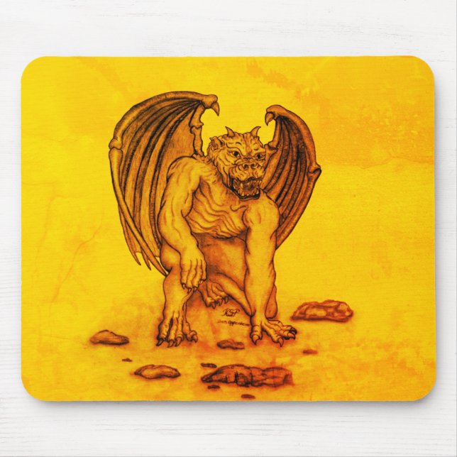 Golem Gargoyle Mousepad (Vorne)