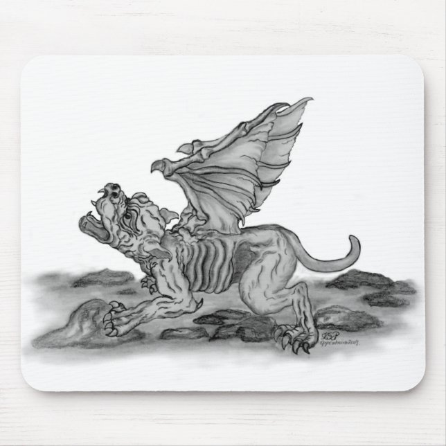 Golem Gargoyle Mousepad (Vorne)