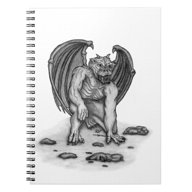 Golem Gargoyle Notizblock (Vorderseite)