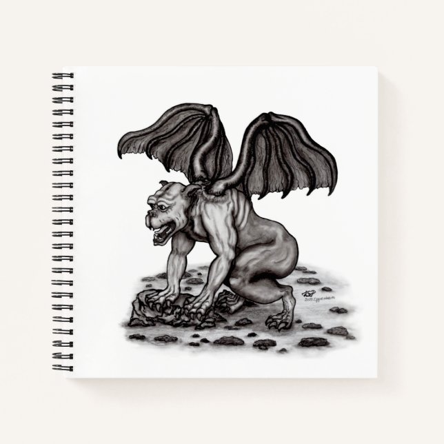 Golem Gargoyle Notizbuch (Vorderseite)