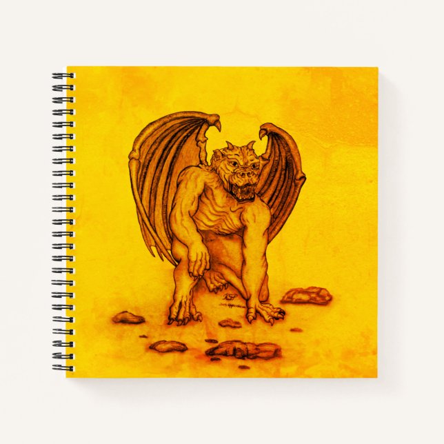 Golem Gargoyle Notizbuch (Vorderseite)