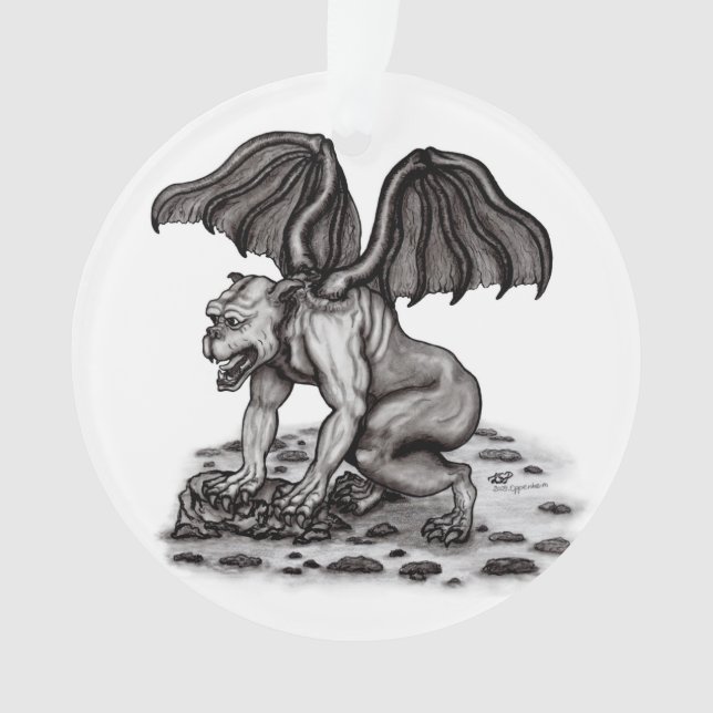Golem Gargoyle Ornament (Vorderseite)