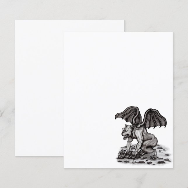 Golem Gargoyle Paper Sheet (Vorne/Hinten)