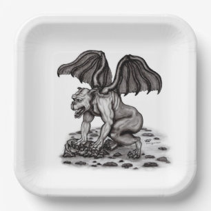 Golem Gargoyle Pappteller
