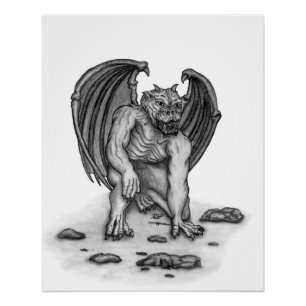 Golem Gargoyle Poster
