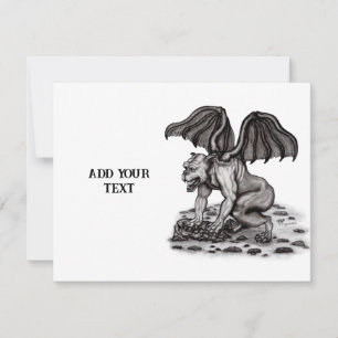 Golem Gargoyle RSVP Karte